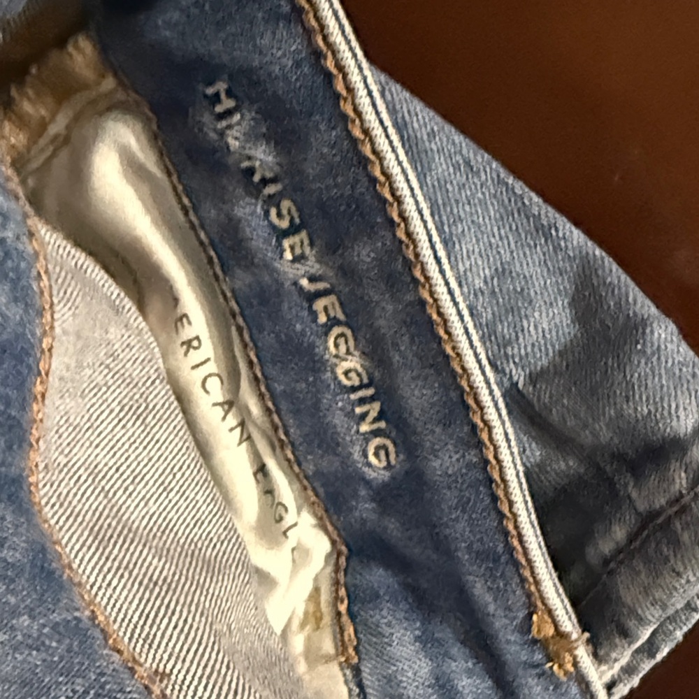 American Eagle Outfitters Light Blue high rise jeggings 6 short - Picture 7 of 9